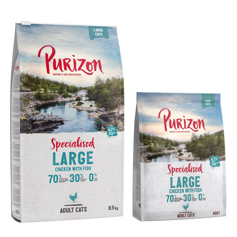 6,5 kg Purizon + 400 g gratis! - Large Adult Huhn & Fisch von Purizon