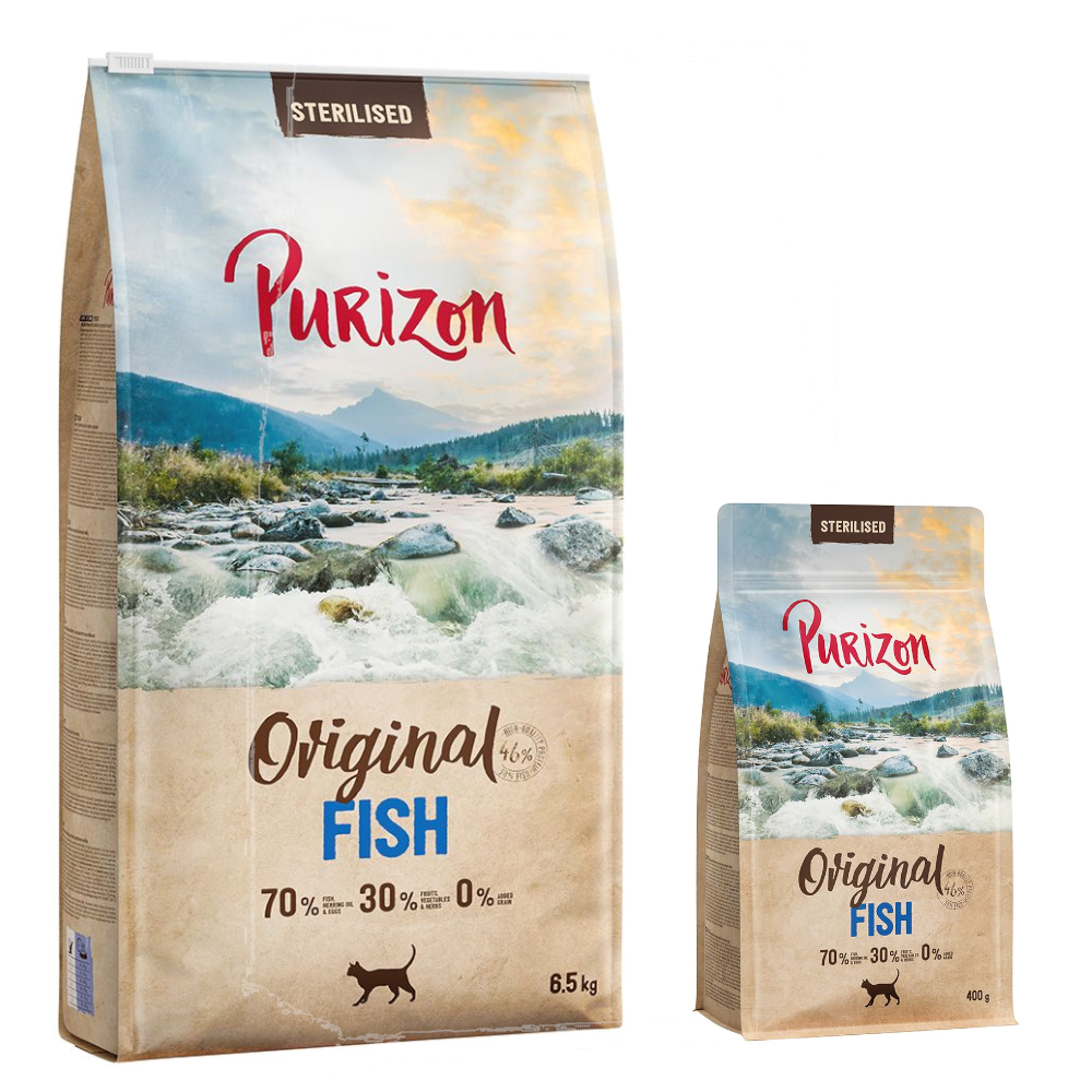 6,5 kg Purizon + 400 g gratis! - Sterilised Adult Fisch von Purizon