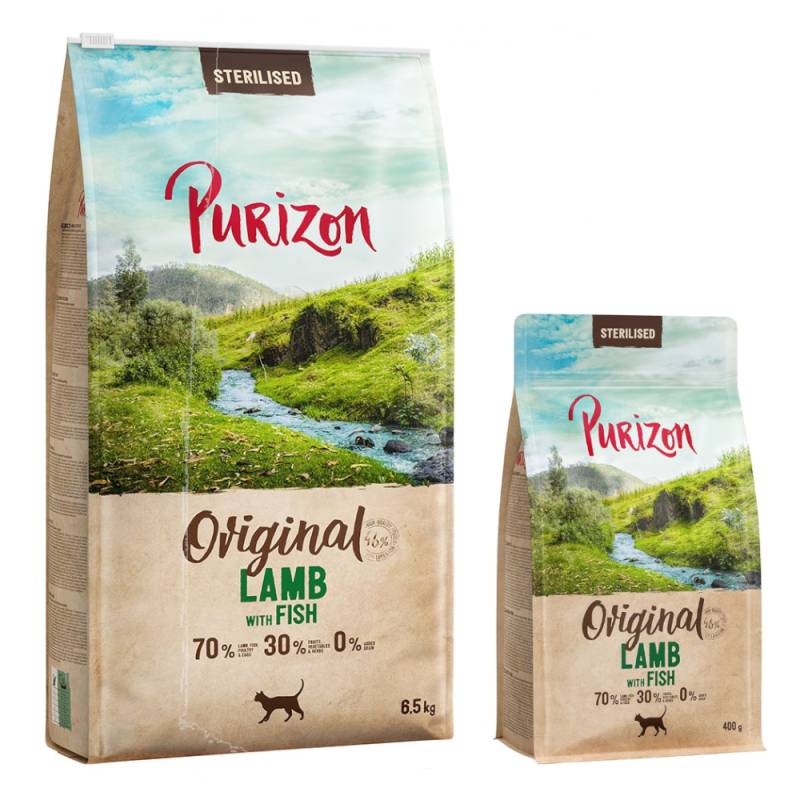 6,5 kg Purizon + 400 g gratis! - Sterilised Adult Lamm mit Fisch von Purizon