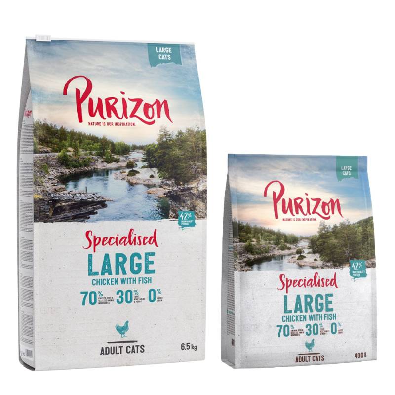 6,5 kg Purizon + 800 g gratis! - Large Adult Huhn & Fisch von Purizon