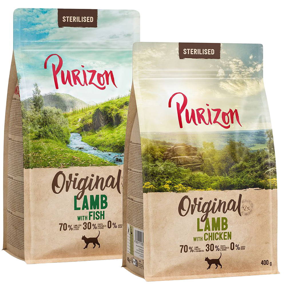 Probiermix Purizon 2 x 400 g  - Sterilised Mix: Lamm mit Huhn + Lamm mit Fisch von Purizon