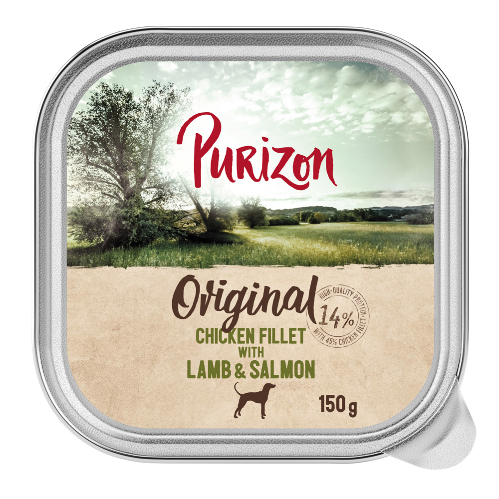Purizon 24 x 150 g - Hühnerfilet mit Lamm & Lachs Purizon 24 x 150 g - Hühnerfilet mit Lamm & Lachs von Purizon