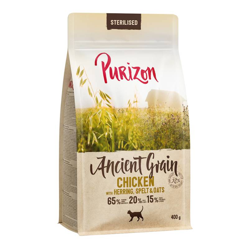 Purizon Adult Sterilised Huhn mit Fisch - Urgetreide - 400 g von Purizon