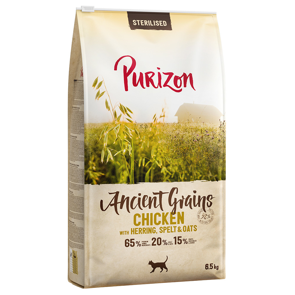 Purizon Adult Sterilised Huhn mit Fisch - Urgetreide - 6,5 kg von Purizon