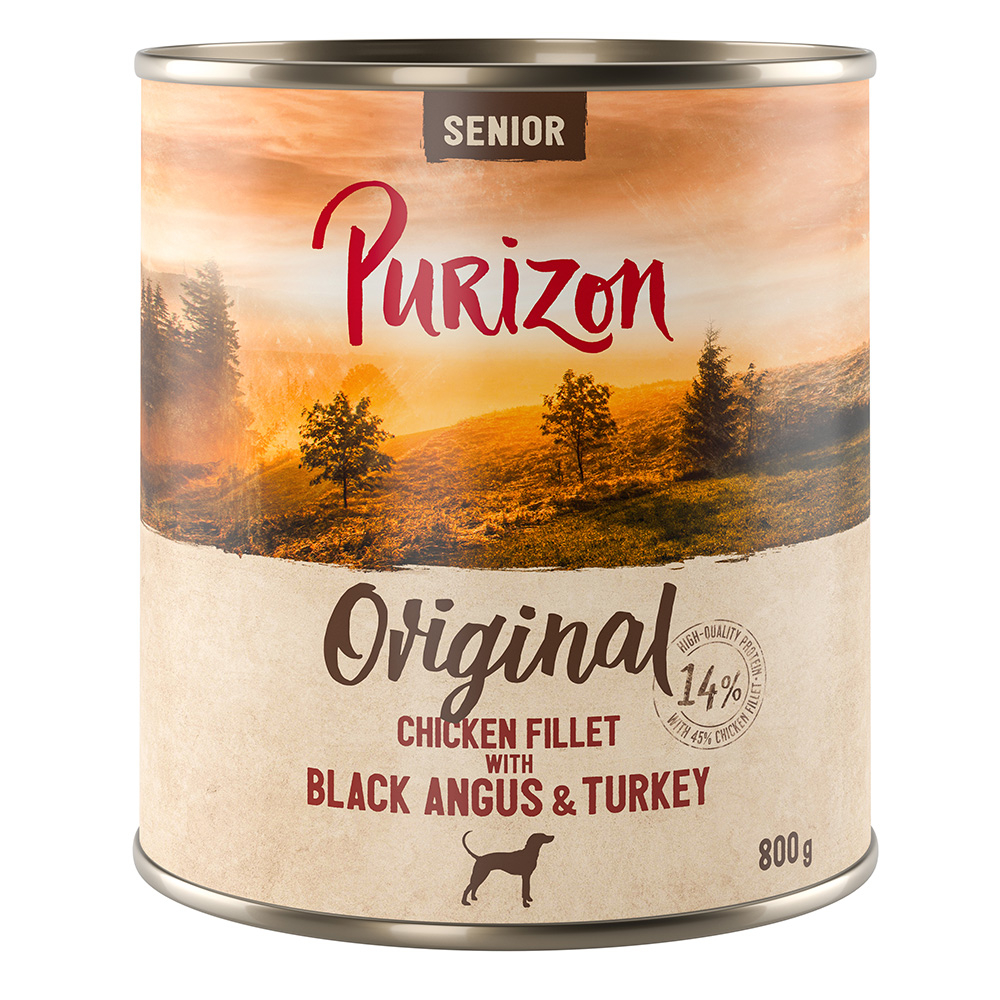 Purizon Senior Hühnerfilet mit Black-Angus - 6 x 800 g von Purizon