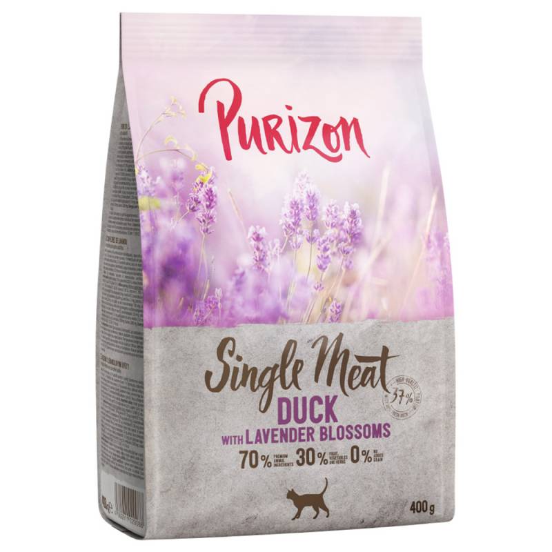 Purizon Single Meat Ente mit Lavendelblüten zum Sonderpreis - 400 g von Purizon