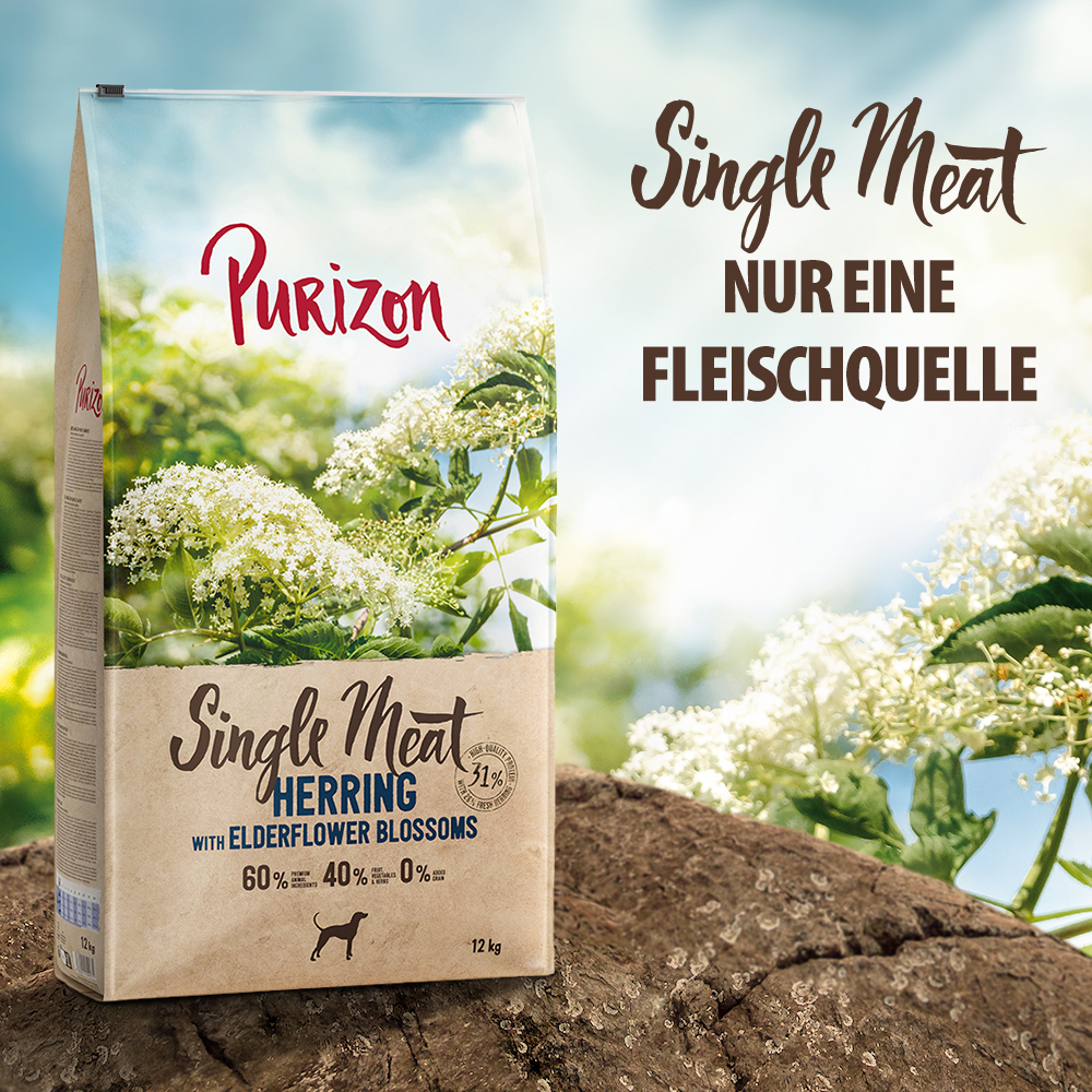 Purizon Single Meat Hering mit Holunderblüten - 2 x 12 kg Purizon Single Meat Hering mit Holunderblüten - 2 x 12 kg von Purizon