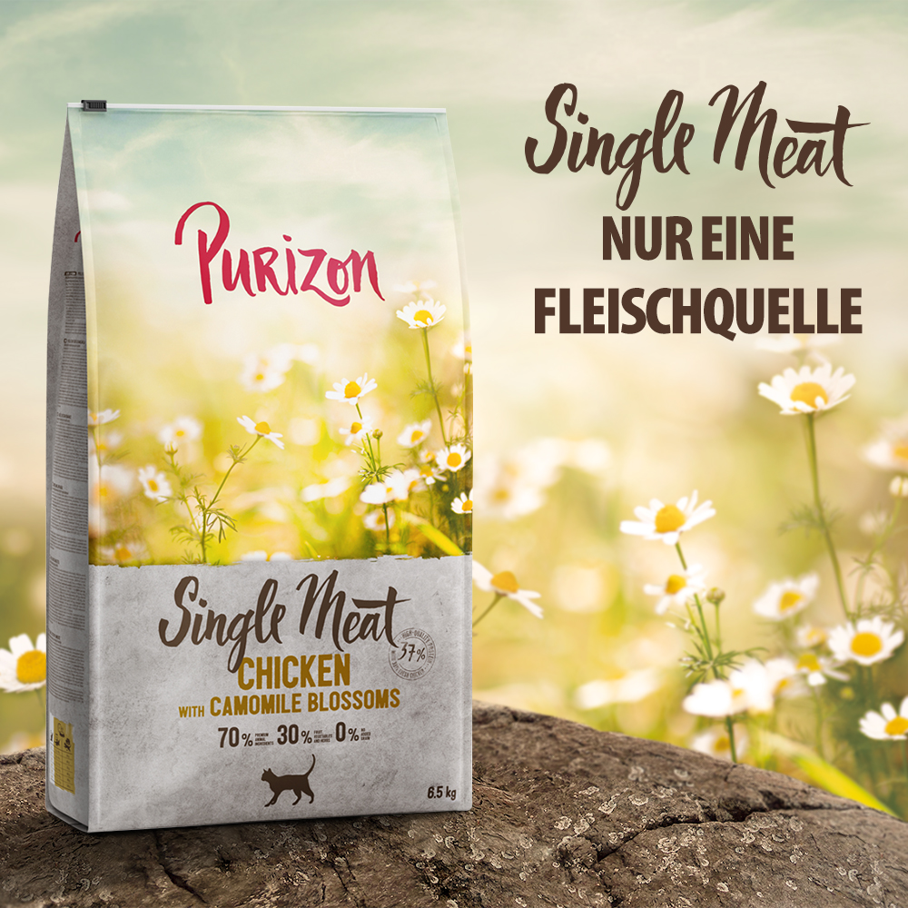 Purizon Single Meat Huhn mit Kamillenblüten - 400 g von Purizon