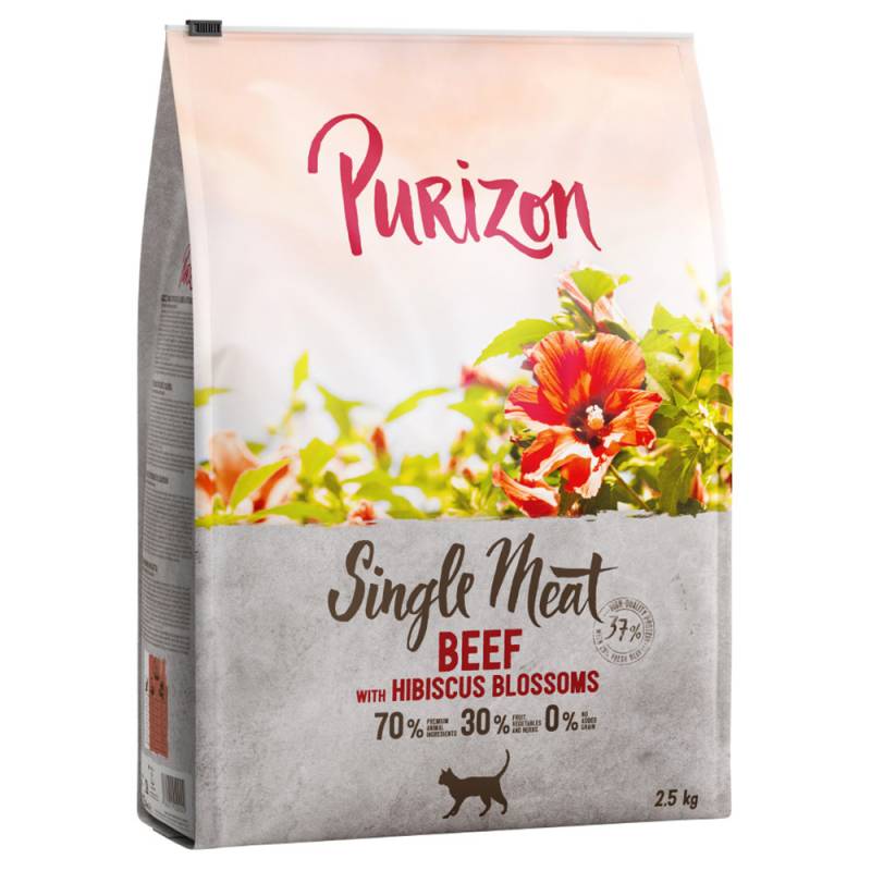 Purizon Single Meat Rind mit Hibiskusblüten - 2,5 kg von Purizon