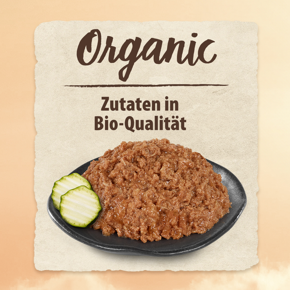 Sparpaket Purizon Organic 12 x 800 g - Rind und Huhn mit Karotte Sparpaket Purizon Organic 12 x 800 g - Rind und Huhn mit Karotte von Purizon