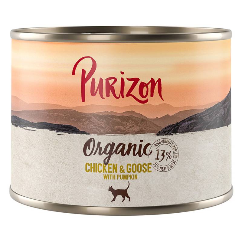Sparpakete Purizon Organic 12 x 200 g - Huhn und Gans mit Kürbis von Purizon