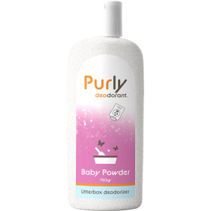 Purly Katzentoilette Duftgranulat 2x Baby Powder von Purly