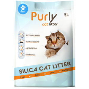 Purly Silica Katzenstreu Classic 6 x 5 Liter (13,2kg) von Purly