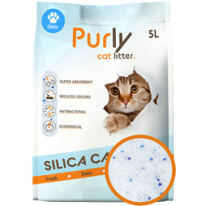 Purly Silica Katzenstreu Probierpaket 2x alle Düfte (6 x 5 liter) von Purly