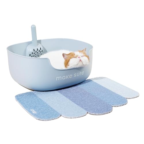 PurpurRain – LITE Katzentoilette mit Streuschaufel, 3 Farben (Blau) von PurpurRain