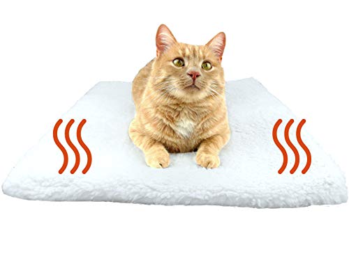 PurrCave® Selbstheizende Decke für Katzen u. Hunde mit Anti-Rutsch Gummi-Noppen | Besonders Kuschelige Wärmematte für Haustiere | Größe: 60x45cm | Katzendecke von PurrCave