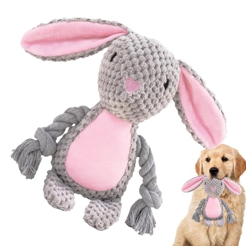 Puwaiio Gefülltes Kauspielzeug für Hunde, quietschendes Hundespielzeug, Bissfestes Kauspielzeug mit simuliertem Geräusch und klapperndem Geräusch, Chattering Chew Plush Interaktives Hundespielzeug, von Puwaiio