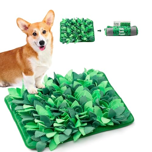 Puzzle Feeder Schnüffelmatte für Hunde, Hund Slow Feeder für Hunde zum Verlangsamen des Fressens, Hunde-Puzzle-Spielzeug für große und mittelgroße Hunde, interaktives Hundespielzeug für von Puzzle Feeder