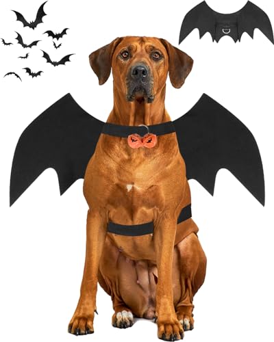 Halloween-Kostüm für Hunde, Fledermausflügel, Haustier-Kostüm, Halloween, Cosplay, Party, Kostüm für Hunde und Katzen, Größe XL von Pweituoet