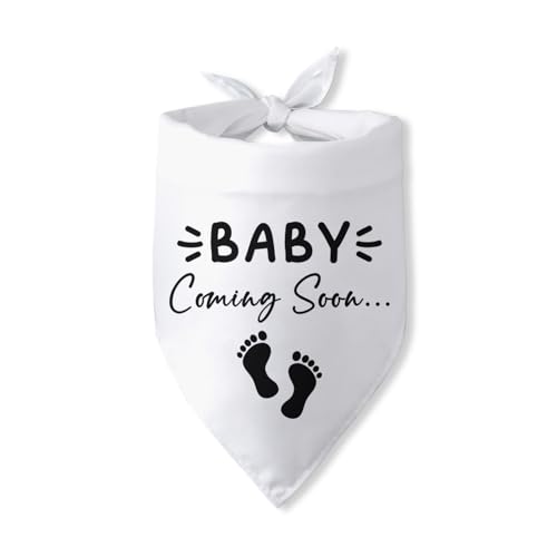 Baby Ankündigung Hund Bandana Baby Coming Soon Hund Bandana Geschlecht Offenbarung Hund Baby Ankündigung Dreieck Lätzchen Schal Zubehör für kleine, mittelgroße Hunde Haustiere von Pwrlveiut