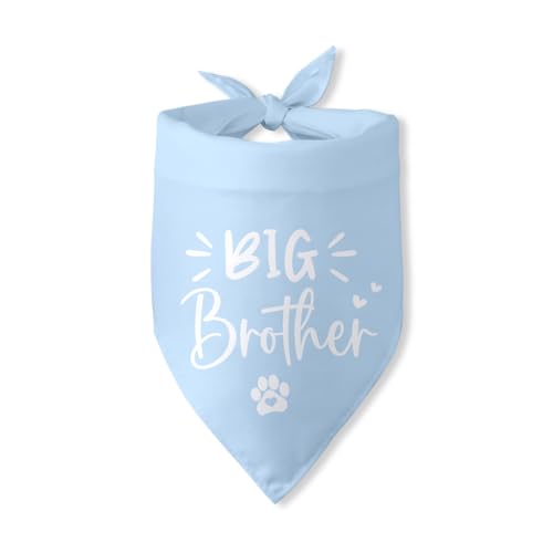 Big Brother Hundehalstuch, Schwangerschaftsankündigung, Geschlechtsoffenbarung, Baby-Ankündigung, Foto-Requisiten, Hundeschal, Zubehör, Welpenhalstücher, Jungen, Big Bro, Hunde-Bandana, blaue von Pwrlveiut