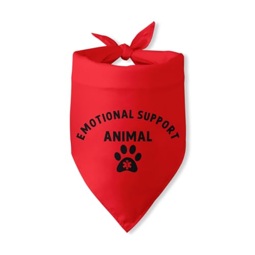 Bandana für Hunde mit emotionaler Unterstützung, lustiges Hundehalstuch, Dreieckstuch für kleine und mittelgroße Hunde von Pwrlveiut