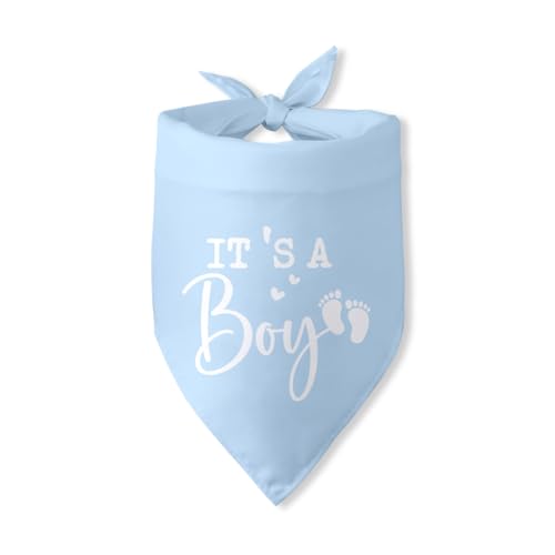 Hundehalstuch mit Aufschrift "It's a Boy" für Babys, Jungen, Dreiecksschal, Schwangerschaftsankündigung, Hundehalstuch, Foto-Requisiten, Hundeschal, Zubehör von Pwrlveiut