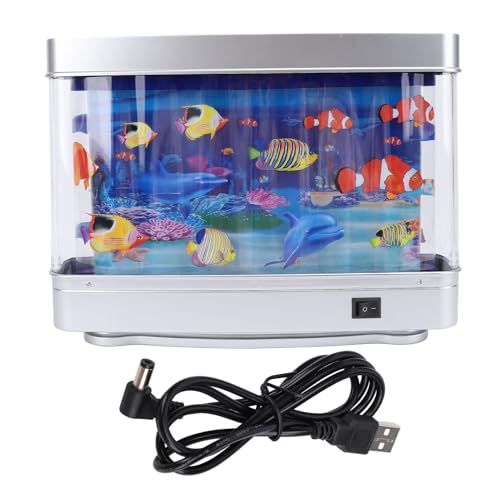 PWSHYMI 1PCS Tropical Fish Tanklampe, USB 5 -V -Stecker in Gefälschte Aquarium Dekorative Lampe mit Bewegender Fisch für Baby, Ocean Szene Nachtlicht, Einzigartige Geschenkidee PWSHYMI 1PCS Tropical Fish Tanklampe, USB 5 -V -Stecker in Gefälschte Aquarium Dekorative Lampe mit Bewegender Fisch für Baby, Ocean Szene Nachtlicht, Einzigartige Geschenkidee von Pwshymi