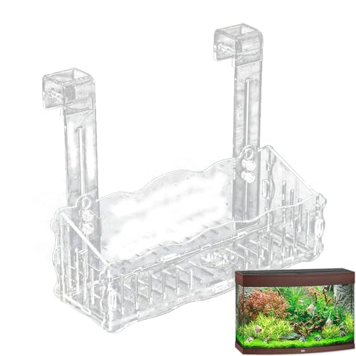 Wasserpflanzentopf, transparente Acryl-Aquarium-Pflanztassen, hängende Aquarium-Pflanzenhalter, Fischtank-Pflanzenhalter mit Haken, Wasserpflanzen-Hängepflanzentopf für Narzissen, Orchideen, Pothos von Pxcewdcx