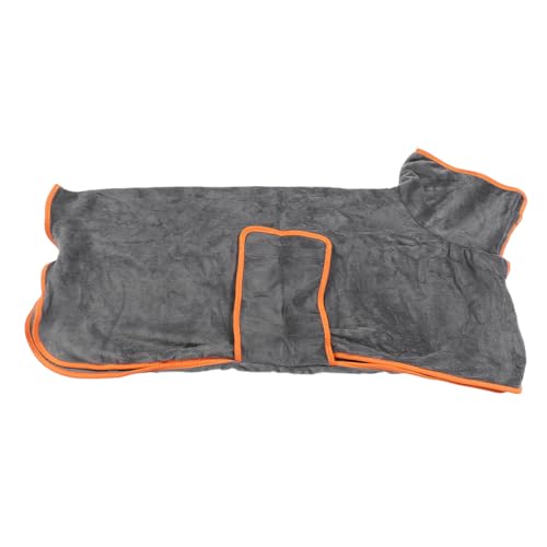 Hundebademantel, Schnell Trocknender Hundemantel, Super Saugfähige Hundehandtücher Zum Trocknen von Hunden, Warmhaltende Hundemäntel für Hunde nach Dem Baden, Badezubehör, (XL) von Pyhodi