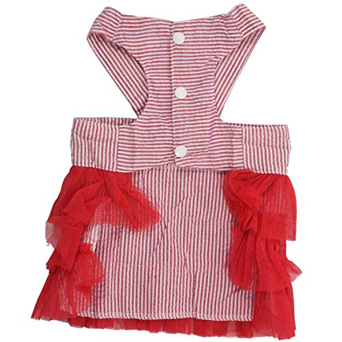 Pyugxab Hochzeit Hund Kleid für Hund Kleidung Prinzessin Luxus Rock Kleine Katze Kleider Sommer Lustige Haustier Kleidung XL Rot von Pyugxab