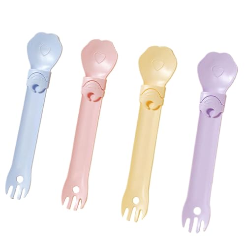 Cat Feeding Spoon, Pet Spoon, Squeeze Cat Feeder, Cat Stick Feeder, Pack of 4 Squeezable Cat Feeding Spoons for Easy Feeding Squeeze Strip Cat Feeder for Treat Dispensing and Feeding von Pzuryhg