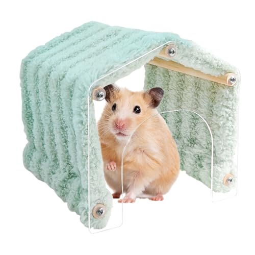 Compact Animal Hide, Acrylic Door Detachable, Versatile Soft Plush Habitat, Cozy Resting & Sleeping Space, Gray, Ideal for Hedgehogs, Small Pets, Play & Resting Compact Animal Hide, Acrylic Door Detachable, Versatile Soft Plush Habitat, Cozy Resting & Sleeping Space, Gray, Ideal for Hedgehogs, Small Pets, Play & Resting von Pzuryhg