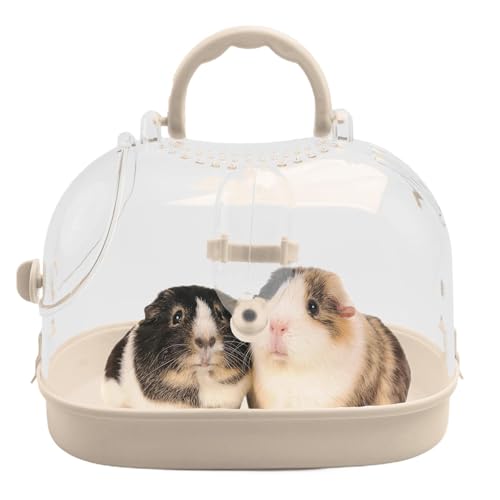 Hamster-Reisekäfig, Hamstertragekäfig, kleine Tragetasche, Kleintier-Tragetasche, Käfig mit Wasserflasche, tragbarer Hamster-Tragetasche, Tragetasche für kleine Haustiere, Mäuse, Zwerghamster von Pzuryhg