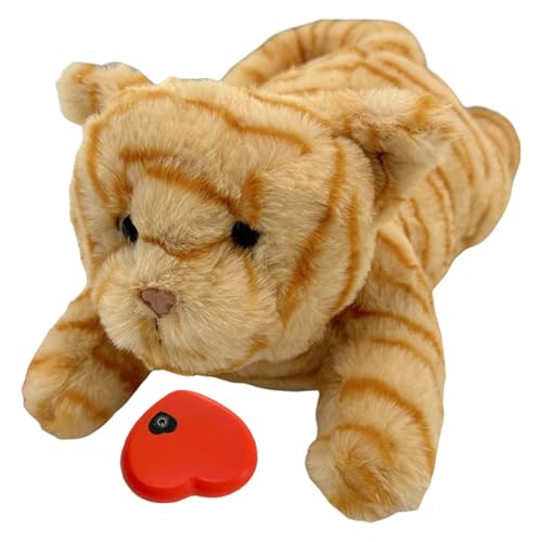 Heartbeat Toy for Cat, Plush Snuggle Sleep Aid Doll, Puppies Heartbeat Toys, Heartbeat Pillow Plush Calming Puppy Toys Stress Relief Supplies for Puppy Kitten, 14.96x6.69x6.69 inches von Pzuryhg