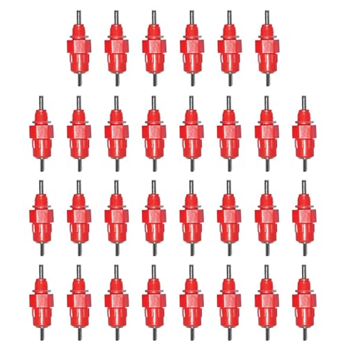 Hühnernippeltränke, automatische Bewässerungsdüse, Edelstahl, verstopfungsresistente Struktur, 30 Stück für Geflügel, , Hasen, Ziegen, Vögel, Winterstall oder stabiles Trinksystem, 4,5 x 2 x 2 cm Hühnernippeltränke, automatische Bewässerungsdüse, Edelstahl, verstopfungsresistente Struktur, 30 Stück für Geflügel, , Hasen, Ziegen, Vögel, Winterstall oder stabiles Trinksystem, 4,5 x 2 x 2 cm von Pzuryhg