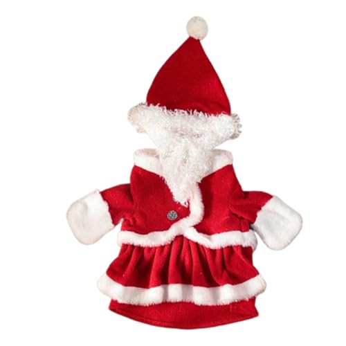 Hundekleid, Hundekostüm, Weihnachten Haustier Kleidung, Welpe Weihnachten Outfit, Modisches Weihnachtsmann-Hundekostüm für kleine und mittelgroße Hunde, niedliches Weihnachts-Welpen-Outfit für kleine von Pzuryhg