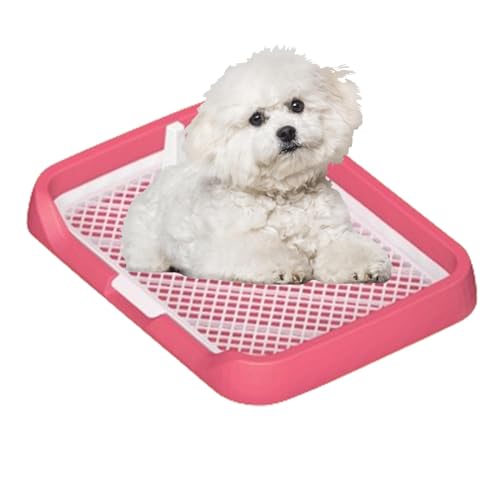 Indoor Dog Potty Tray Mesh Grid Potty Tray Flat Potty Tray For Dogs, Pee Pad Holder For Pets, Easy Cleaning Pet Supplies, Removable Column Dog Potty, Simple Setup Pee Holder, Dog Training Supplies, von Pzuryhg