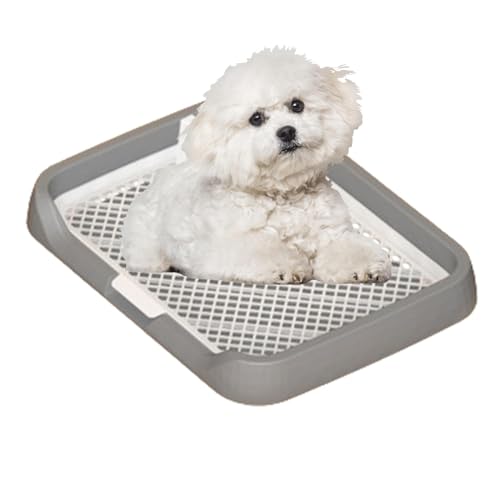 Indoor Dog Potty Tray Mesh Grid Potty Tray Flat Potty Tray For Dogs, Pee Pad Holder For Pets, Easy Cleaning Pet Supplies, Removable Column Dog Potty, Simple Setup Pee Holder, Dog Training Supplies, von Pzuryhg