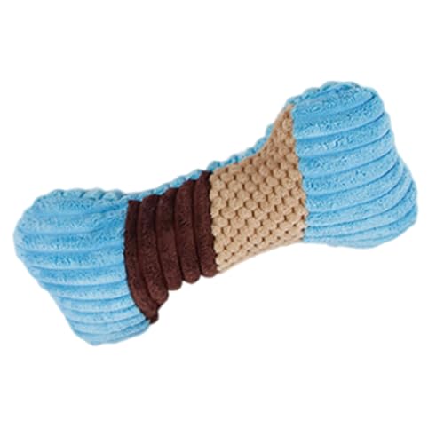 Interactive Pet Toys, Puppy Teething Chew Toys, Dog Stuffed Toy Dog Plush Toy Creative Corn Flannel Bone Shape Interactive Squeaky Toys for Pet Dog Puppy, 9.84x4.33x2.76 Inches von Pzuryhg