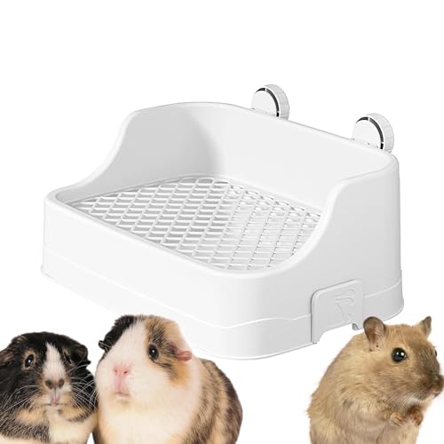 Kaninchentoilette, Käfigtoiletten, Haustiertoilette Mit Großem Fassungsvermögen, Schnallen-Meerschweinchentoilette, Quadratische Kaninchentoilette, Baumelnde Frettchen-Toiletten, Chinchillakäfig-Toile von Pzuryhg