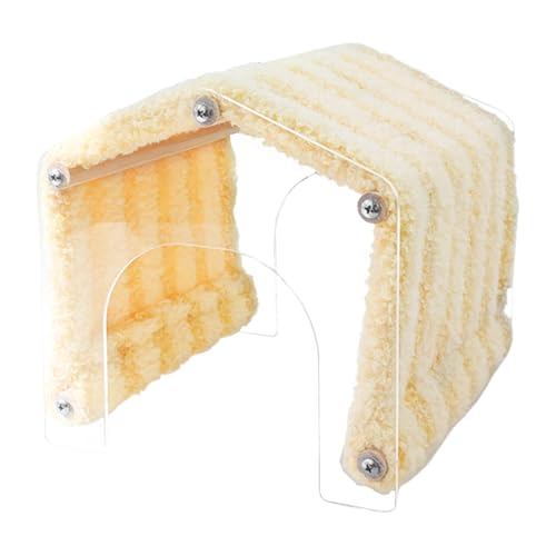 Kompaktes Tierversteck, Acryl-Tür, abnehmbar, vielseitiger, weicher Plüsch-Lebensraum, gemütlicher Ruhe- und Schlafplatz, grau, ideal für Igel, kleine Haustiere, zum Spielen und Ausruhen Kompaktes Tierversteck, Acryl-Tür, abnehmbar, vielseitiger, weicher Plüsch-Lebensraum, gemütlicher Ruhe- und Schlafplatz, grau, ideal für Igel, kleine Haustiere, zum Spielen und Ausruhen von Pzuryhg