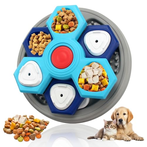 Pzuryhg Hundenäpfe Slow Feeder Hundenapf Große Hundenäpfe Welpe Slow Feeding Hundenapf Interaktive Slow Feeder Hundenäpfe Anti-Schluck Anti-Überessen Hund Und Katze Slow Feeder Bowl Labyrinth Bowl von Pzuryhg