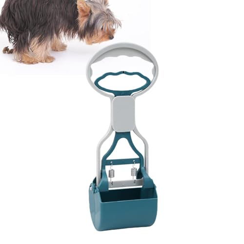 Pzuryhg Pet Pooper Scooper – Tragbares Hundekot-Aufhebewerkzeug, einfach zu bedienende Kotschaufel mit Feder, belasteter Handgriff, Kotschaufel für Gras, Schmutz, Kies von Pzuryhg