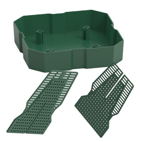 Pzuryhg Reptile Feeder, Live Feeding Dish, Reptile Tank Accessories, Eco Friendly Feeder, Feeding Station for Reptiles, Worm Container Feeder Suitable Use for Chameleons von Pzuryhg