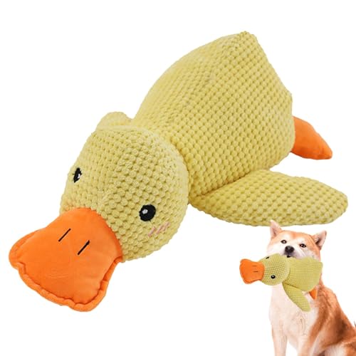 Squeak Toy, N Squeak Cat Toy, Duck, Puppy Interactive Plush Duck Toys, Mellow Dog Calming Duck Pillow Toy, Comfortable and Soft Mellow Calming Pillow for Dog von Pzuryhg