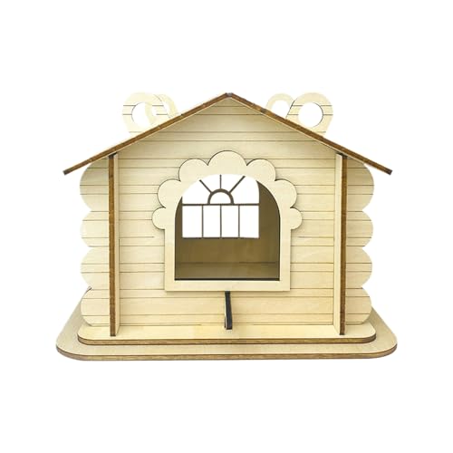 Vogel-Nistkasten – sicheres Holzfenster, natürliches rustikales Futterhaus für Kleintiere, Vogelkäfig-Zubehör zum Nisten, Füttern, Zucht, Hinterhof, Garten Vogel-Nistkasten – sicheres Holzfenster, natürliches rustikales Futterhaus für Kleintiere, Vogelkäfig-Zubehör zum Nisten, Füttern, Zucht, Hinterhof, Garten von Pzuryhg