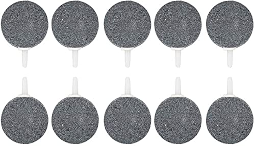 Q&A Luftstein für Aquarium,10 Stück Luftausströmer Sauerstoffstein Belüfterstein für Aquarium und Teich,Air Stone Mineral Bubble Diffusor Airstones für Aquarium,Pumpe und Hydroponik (8CM) von Q&A