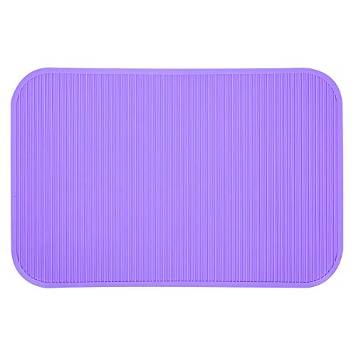 QANYEGN Haustierpflege-Pad, rutschfeste Bade-Trainingsmatte aus Gummi, tischfeste Matte, Werkzeug für den Bade-Trainingstisch für Hunde (Purple) von QANYEGN