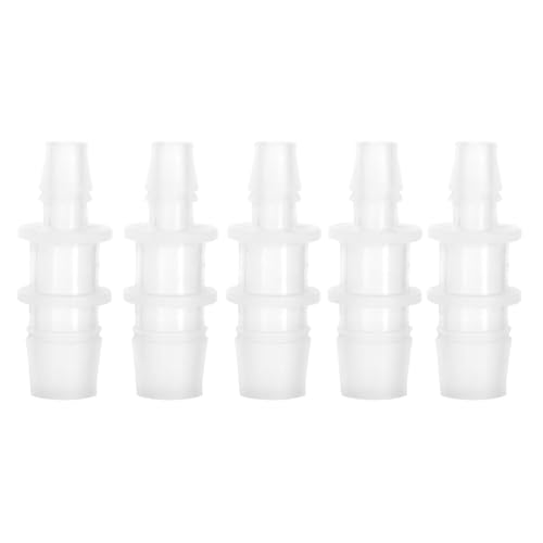 QANYEGN Aquarium-Anschluss, Kunststoff-Adapter mit variablem Durchmesser, gerader Luftpumpenschlauch-Anschluss, Airline-Schlauch zum Anschließen (8mm/16mm Interchangeable, 5 Pieces per Pack) von QANYEGN